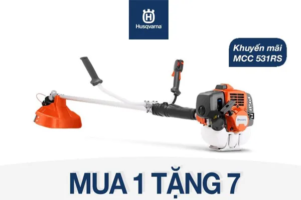 ƯU ĐÃI MÁY CẮT CỎ HUSQVARNA 531RS - MUA 1 TẶNG 7