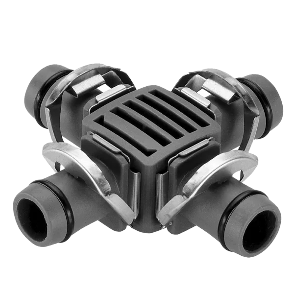 Bộ 2 cút nối 4 cửa 1/2'' cho dây 13mm Gardena 08339-20