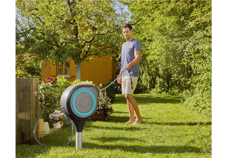 Bộ dây rút tự động 20 mét chân cắm đất Gardena 18614-20 - Ảnh 10