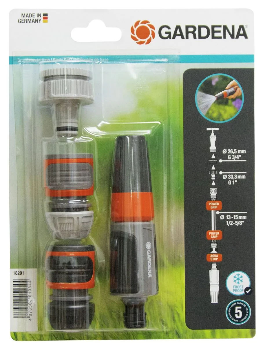 Bộ cút nối và vòi phun nhựa 1/2'' Gardena 18291-20