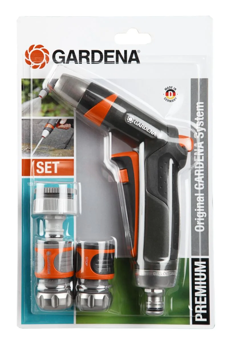 Bộ vòi tưới kim loại kèm cút nối 13mm Gardena 18298-20