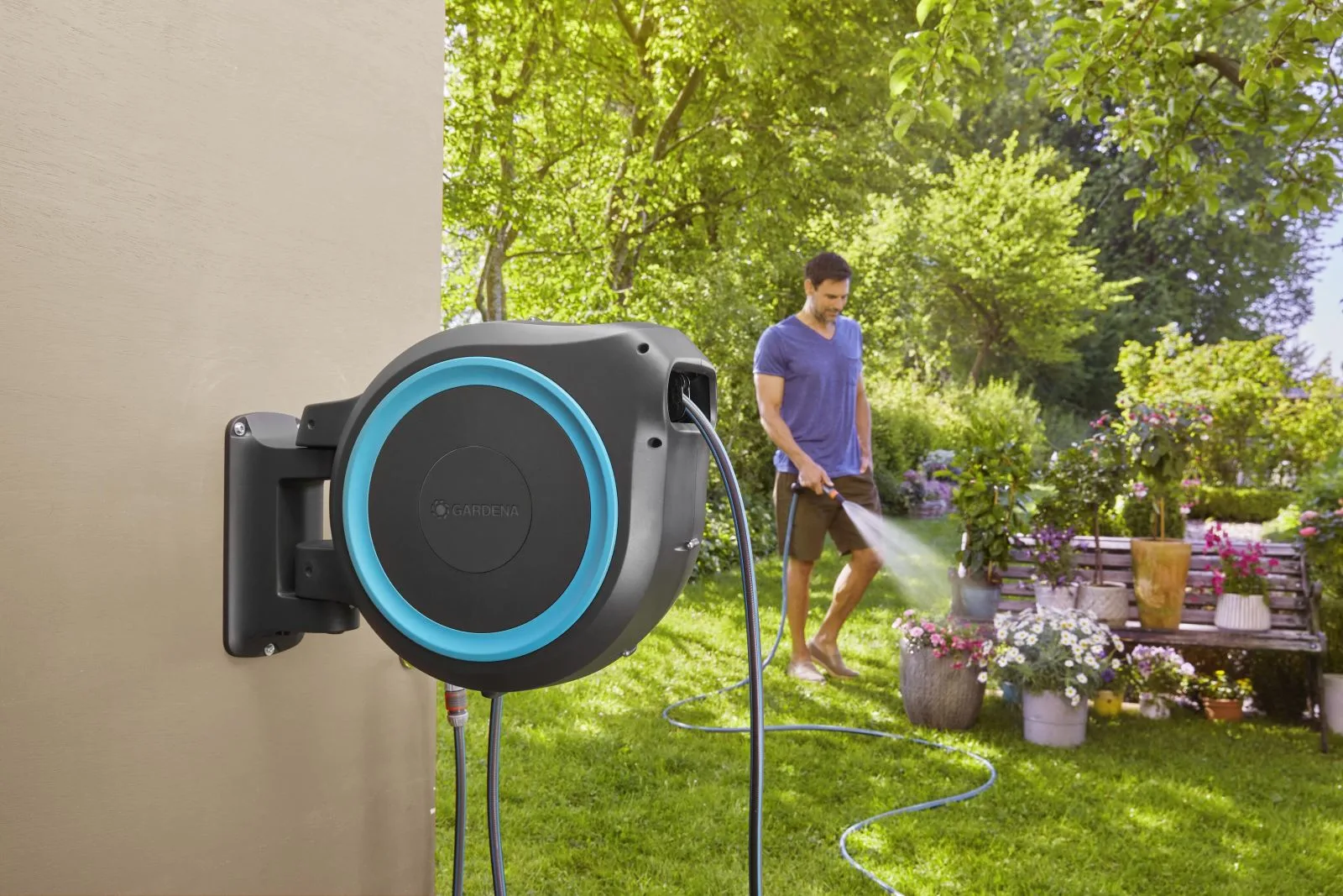 Bộ dây rút tự động 25 mét Gardena 18620-20