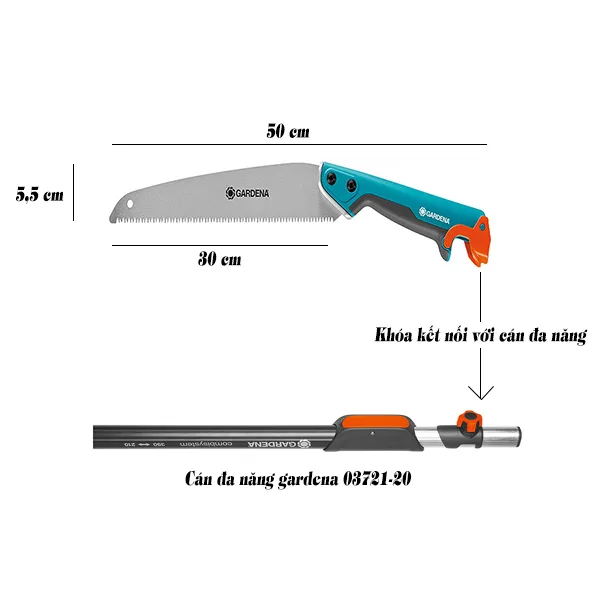Cưa tay lưỡi thẳng Gardena 08737-20