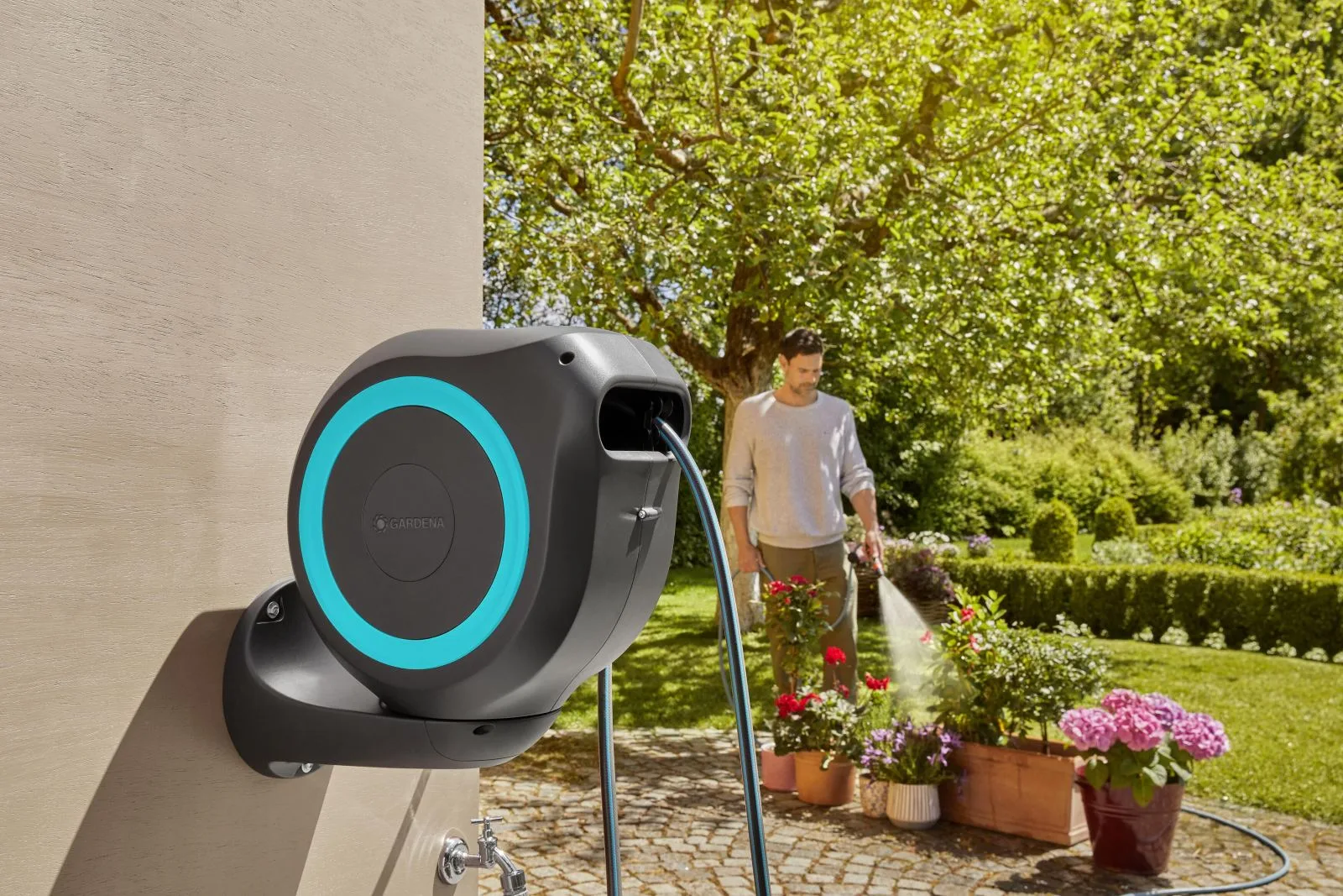 Bộ dây rút tự động 20 mét Gardena 18610-20 - Ảnh 3