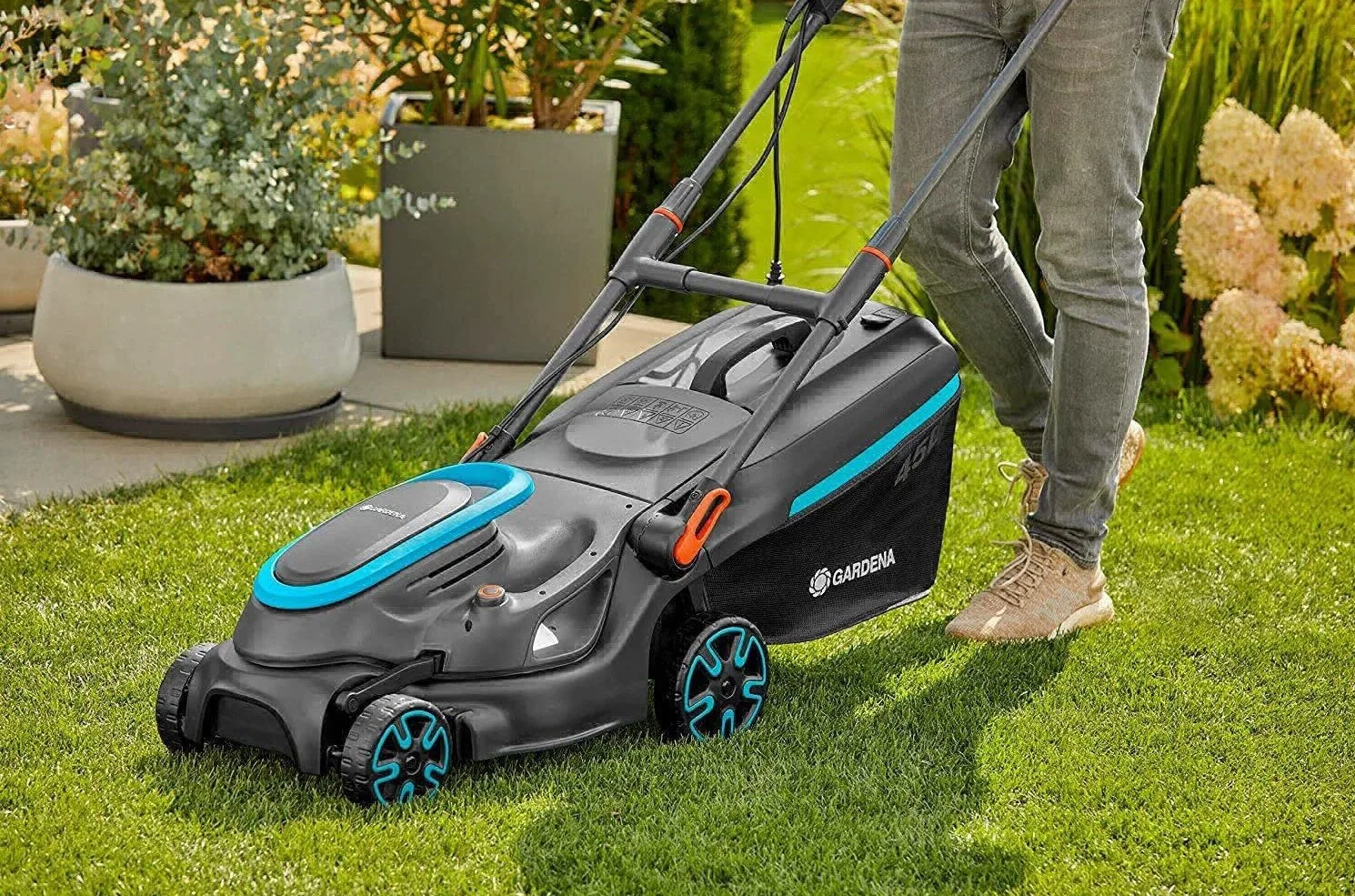 Máy cắt cỏ chạy điện 1800/37 Gardena 14637-20 - Ảnh 3