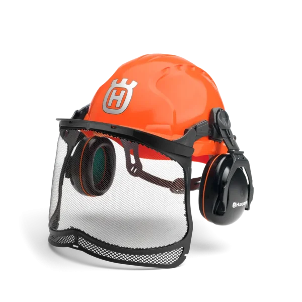 Mũ bảo hộ màu cam Husqvarna
